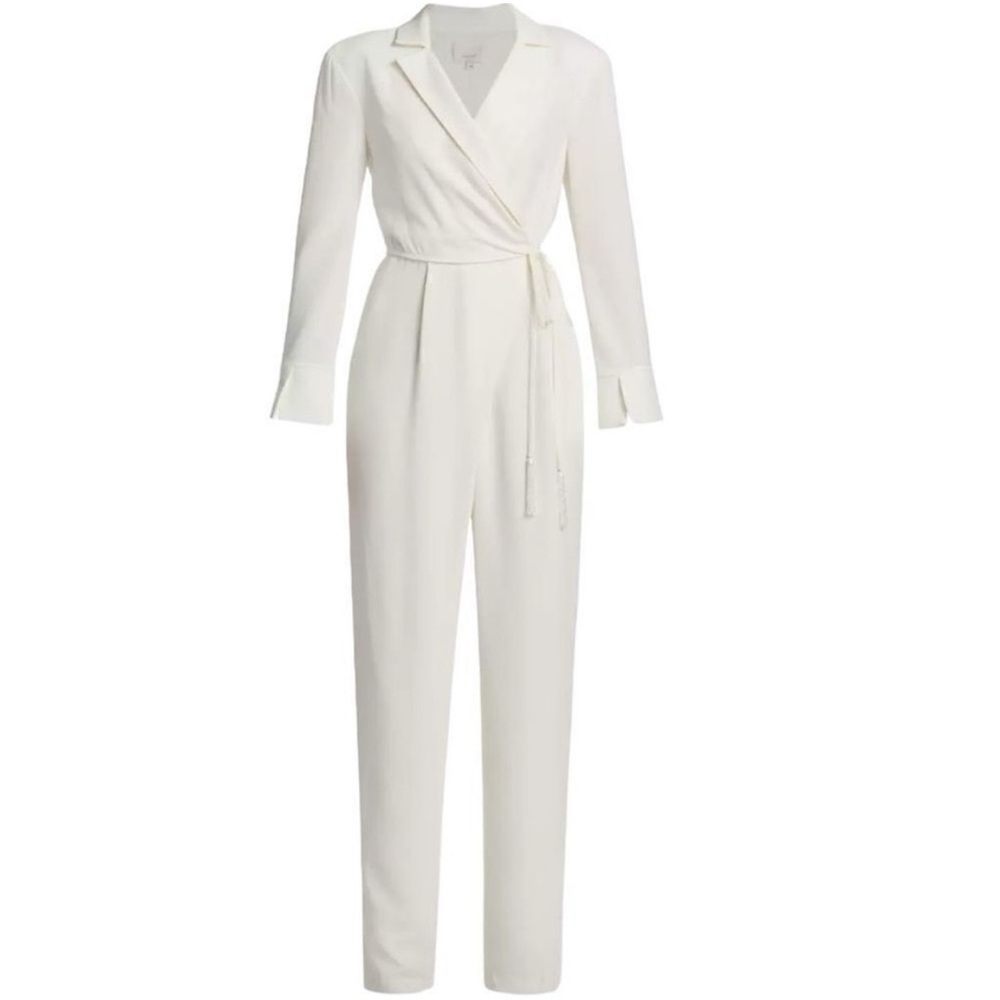 Cinq a Sept Elegant White Jumpsuit - Picture 4 of 8